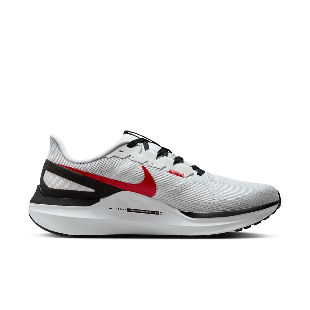 Nike Air Zoom Structure 25 Joggesko Herre Hvit/Sort/Rød