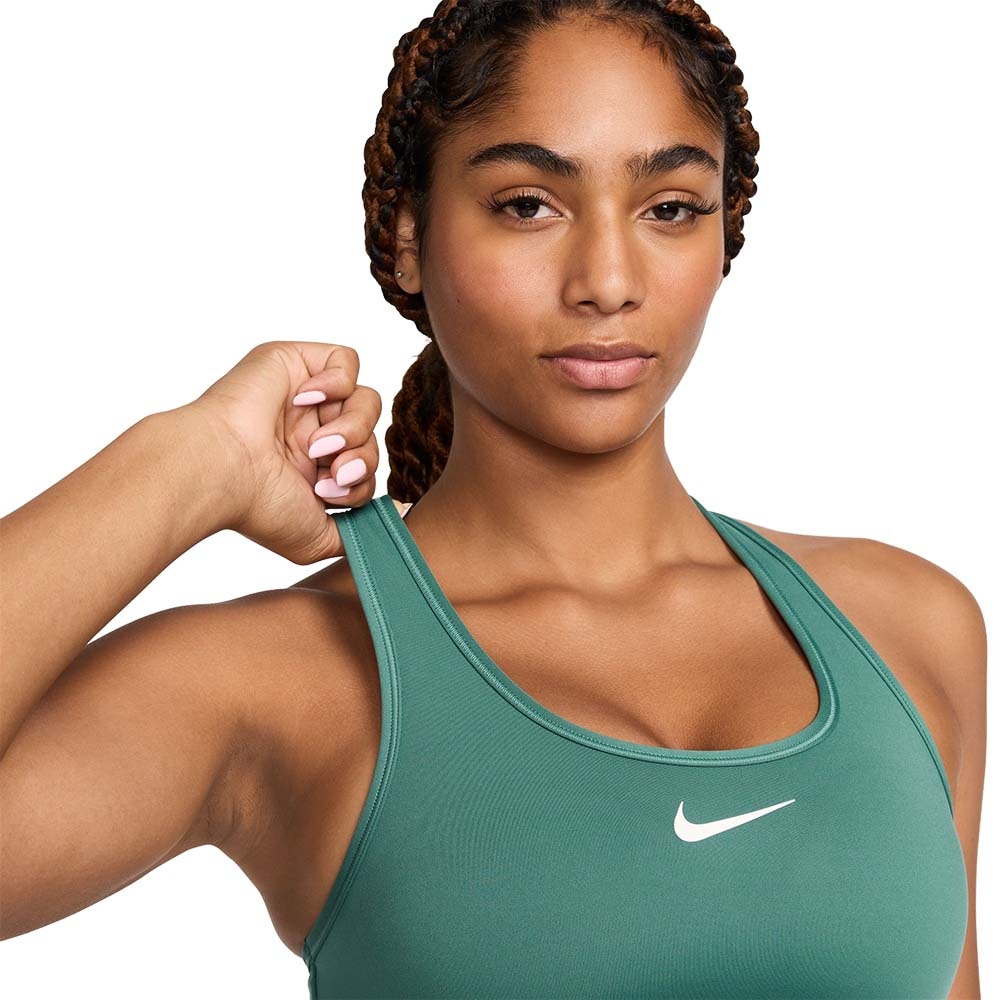 Nike Swoosh Medium-Support Sports-BH Grønn