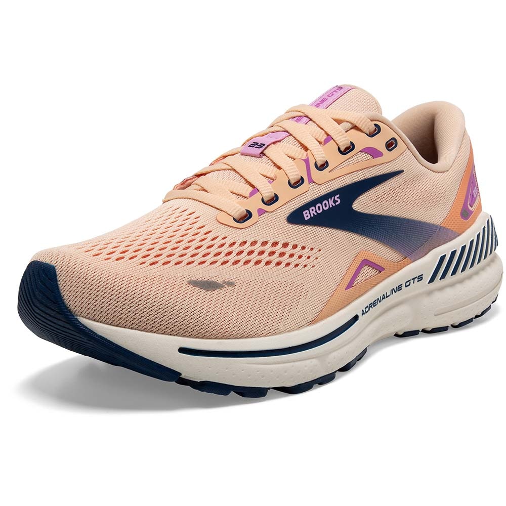 Brooks Adrenaline GTS 23 Joggesko Dame Rosa/Oransje/Marine