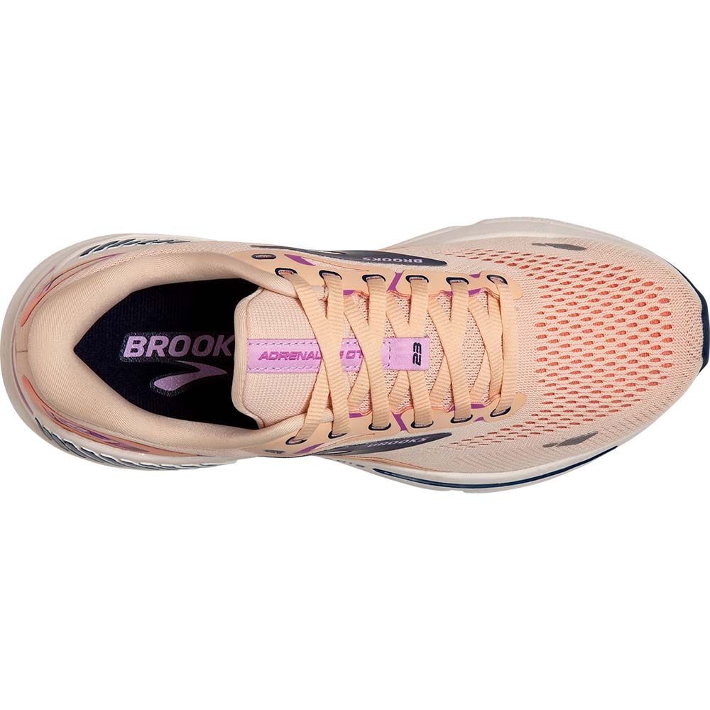 Brooks Adrenaline GTS 23 Joggesko Dame Rosa/Oransje/Marine