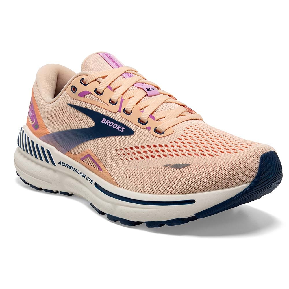 Brooks Adrenaline GTS 23 Joggesko Dame Rosa/Oransje/Marine