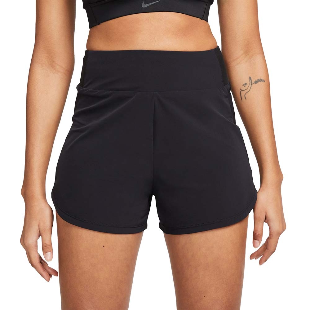 Nike Dri-Fit High-Rise Bliss 3" Løpeshorts Dame Sort