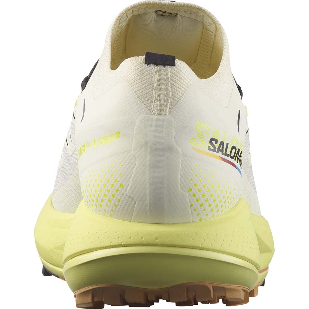 Salomon Pulsar Trail Pro 2 Joggesko Dame Beige/Gul