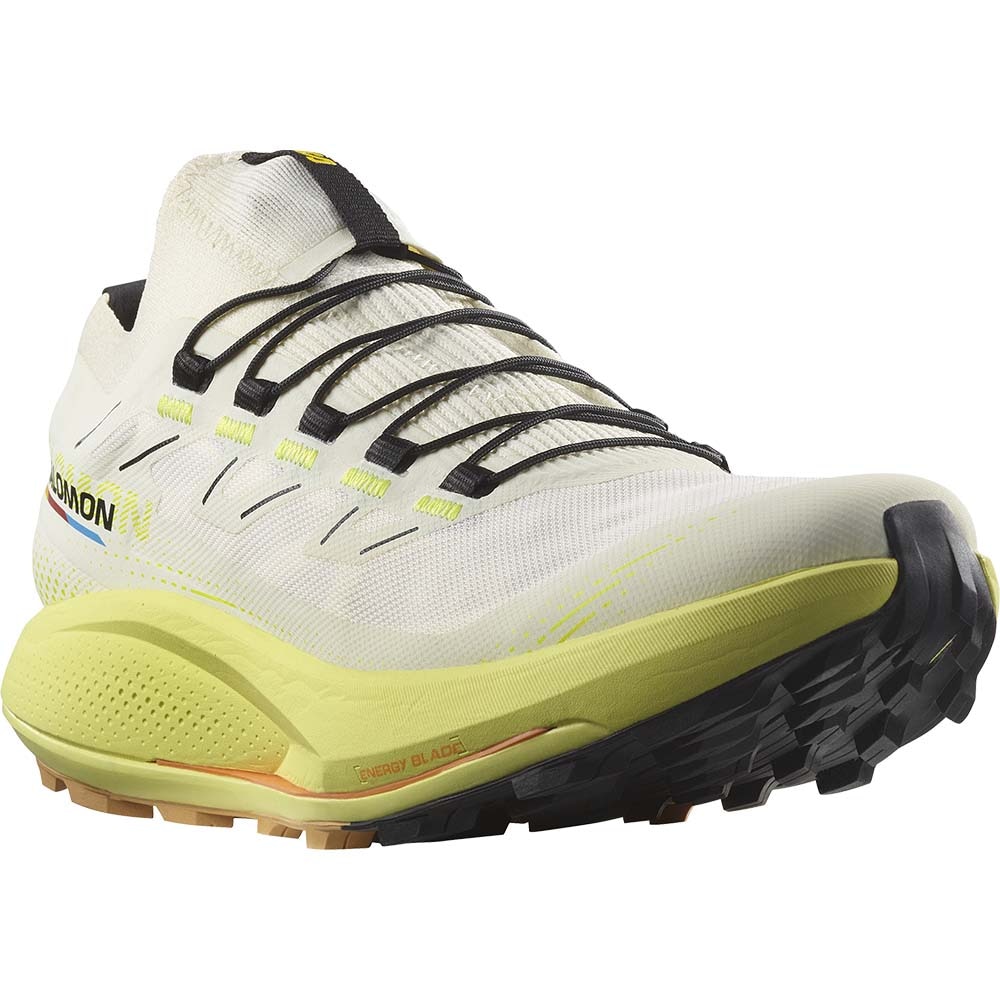 Salomon Pulsar Trail Pro 2 Joggesko Dame Beige/Gul