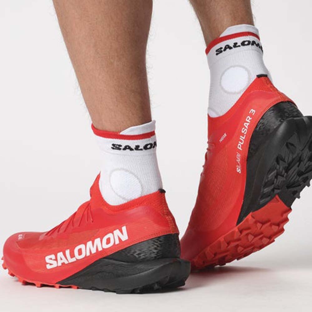 Salomon S/Lab Pulsar 3 Joggesko Rød/Sort