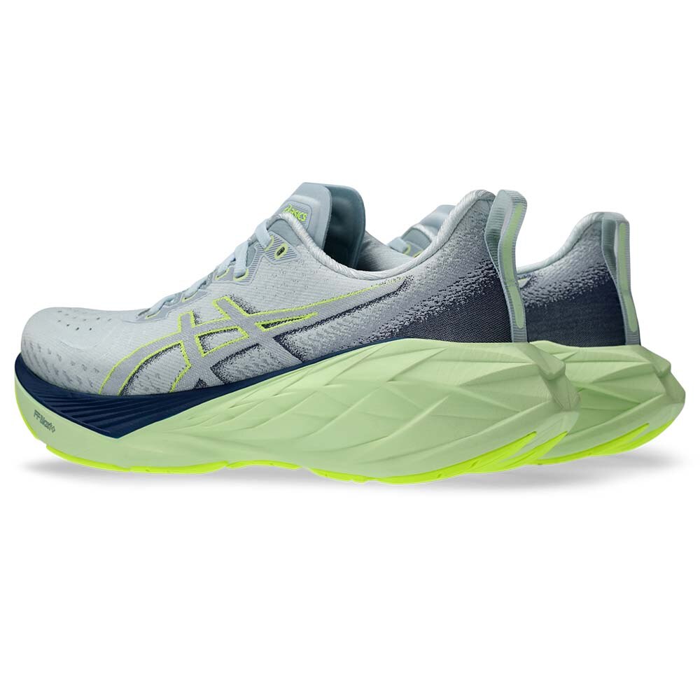 Asics Novablast 4 Joggesko Dame Grå/Blå/Grønn