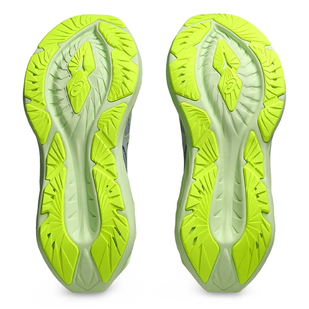 Asics Novablast 4 Joggesko Dame Grå/Blå/Grønn