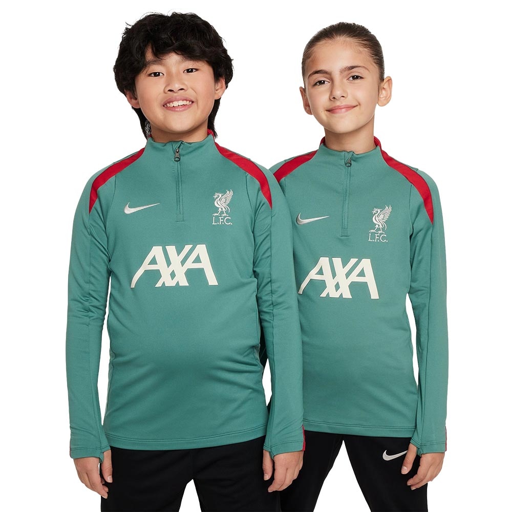 Nike Liverpool FC Dri-FIT Strike Treningsgenser 24/25 Barn Grønn