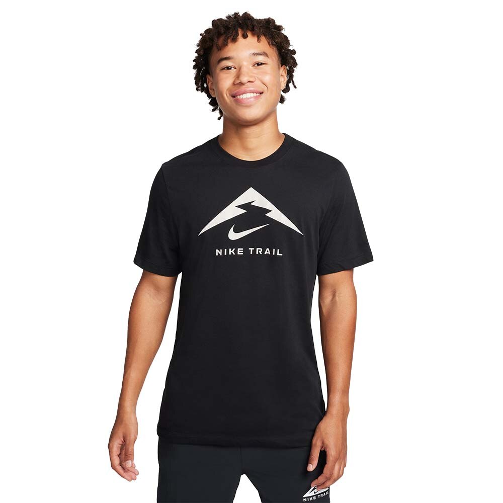 Nike Dri-Fit Trail Logo Kortermet Trøye Herre Sort