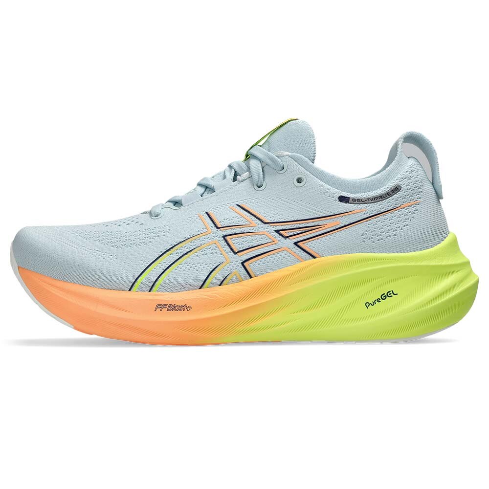 Asics Gel-Nimbus 26 Paris Joggesko Dame Blå/Oransje/Gul