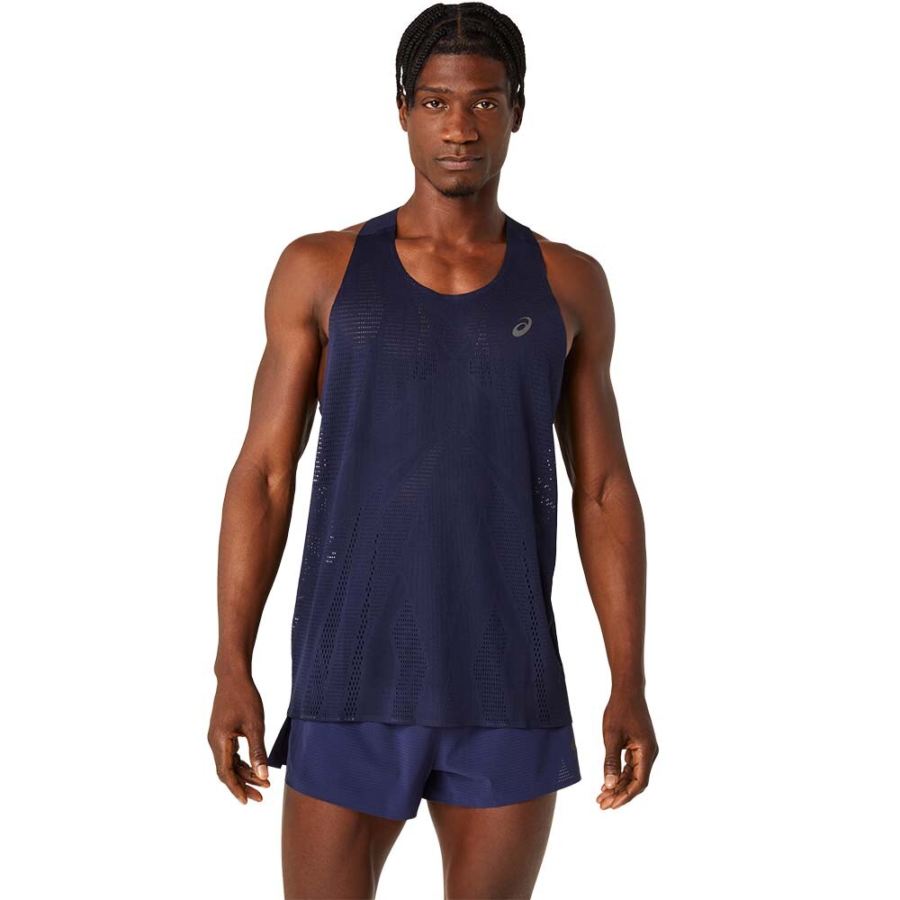 Asics MetaRun Singlet Herre Blå/Lilla