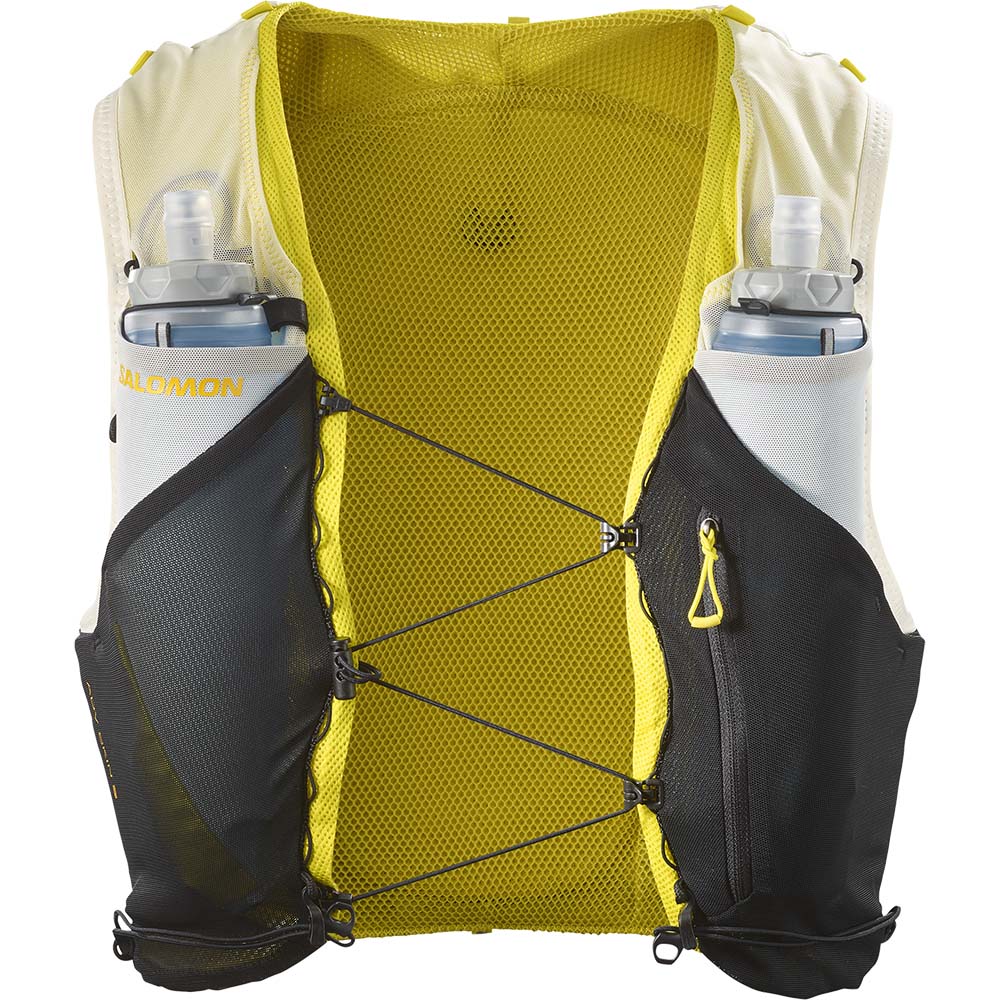 Salomon Advanced Skin 5 Set Løpevest Sort/Hvit/Gul