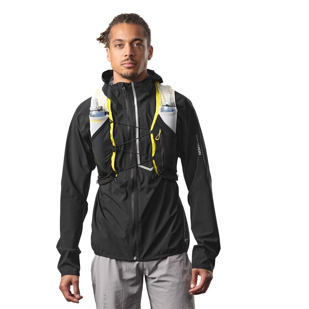Salomon Advanced Skin 5 Set Løpevest Sort/Hvit/Gul