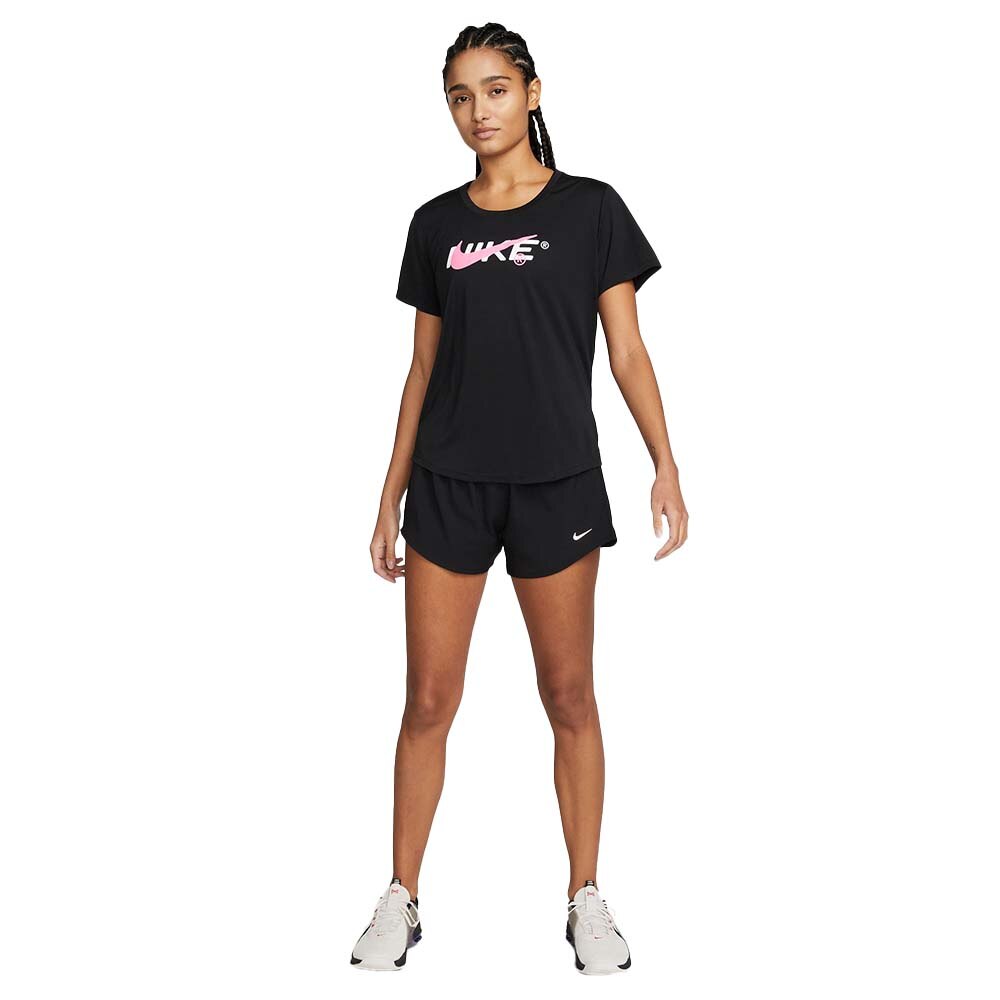 Nike Dri-Fit One Mid-Rise 3'' Løpeshorts Dame Sort
