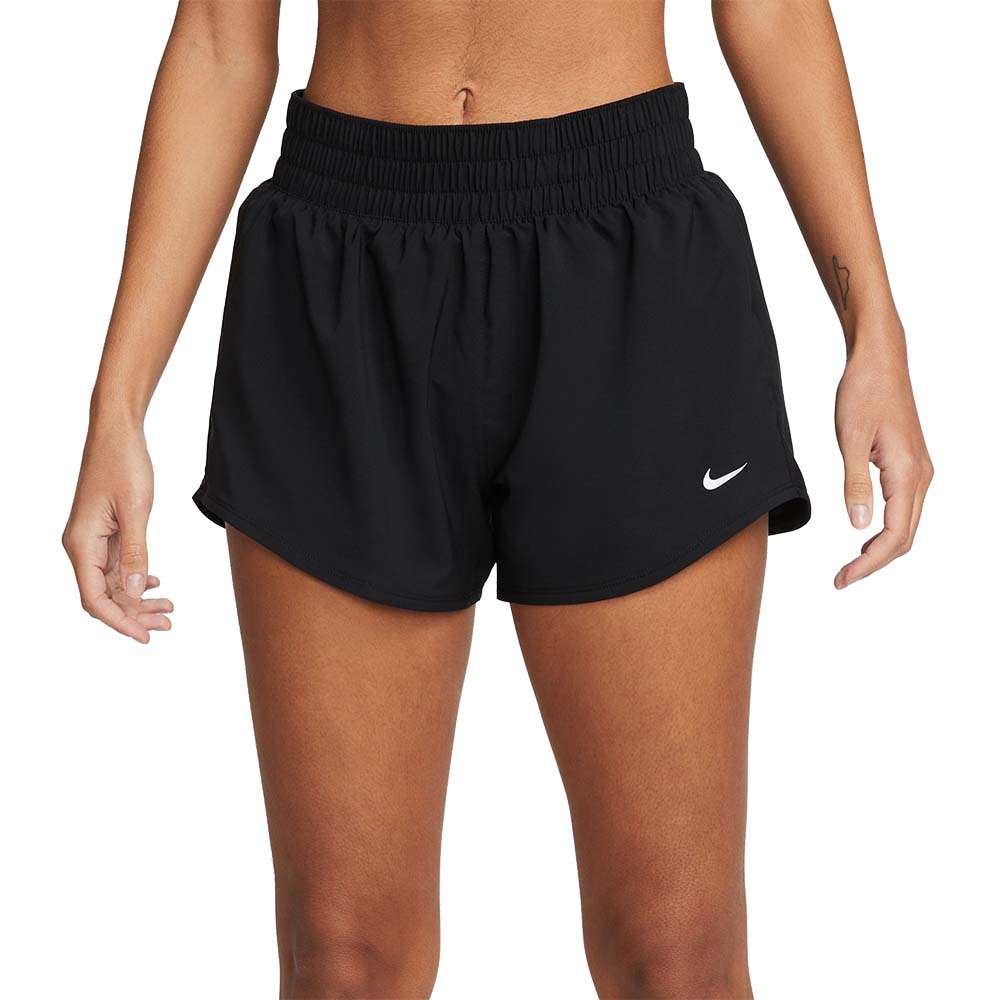 Nike Dri-Fit One Mid-Rise 3'' Løpeshorts Dame Sort