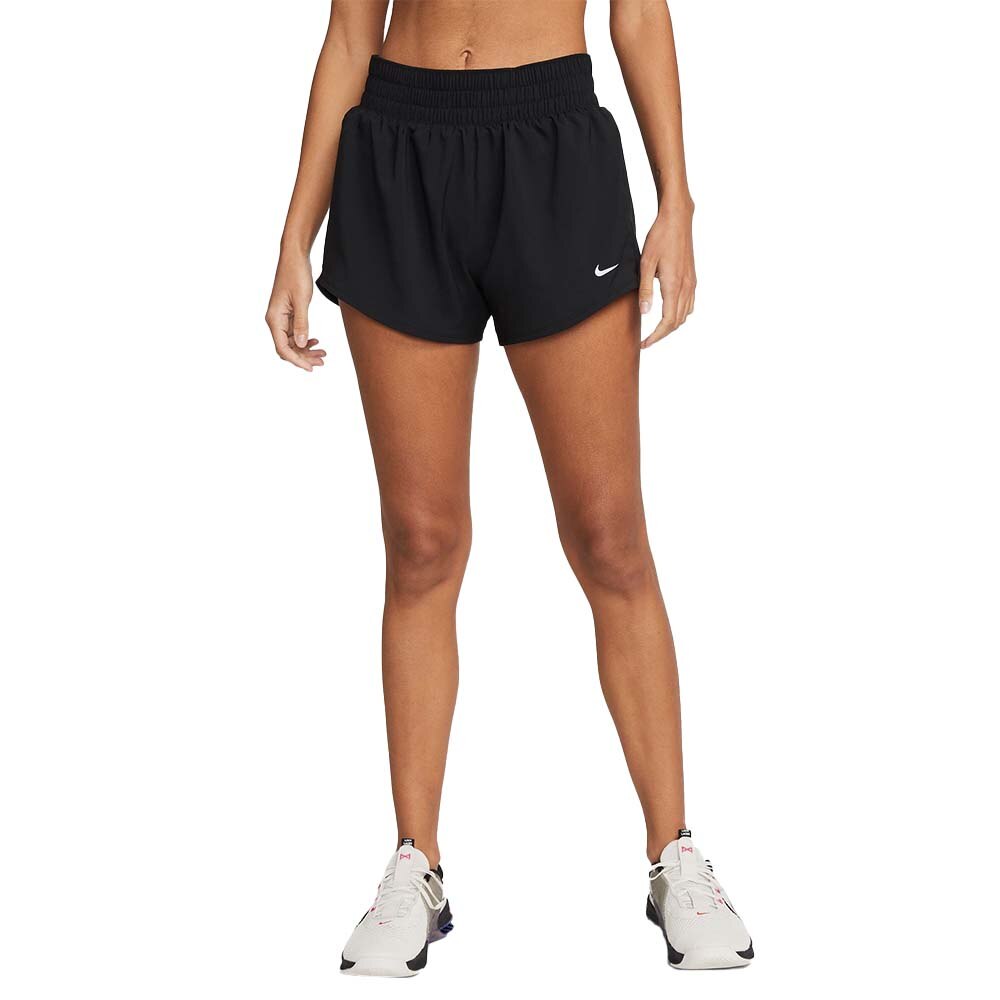 Nike Dri-Fit One Mid-Rise 3'' Løpeshorts Dame Sort