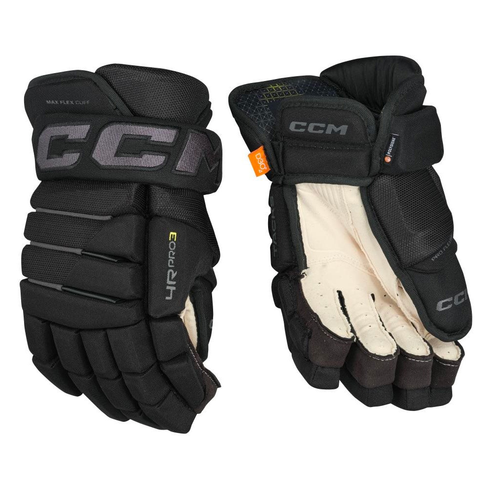 Ccm Tacks 4 Roll Pro 3 Hockeyhanske Svart/Grå