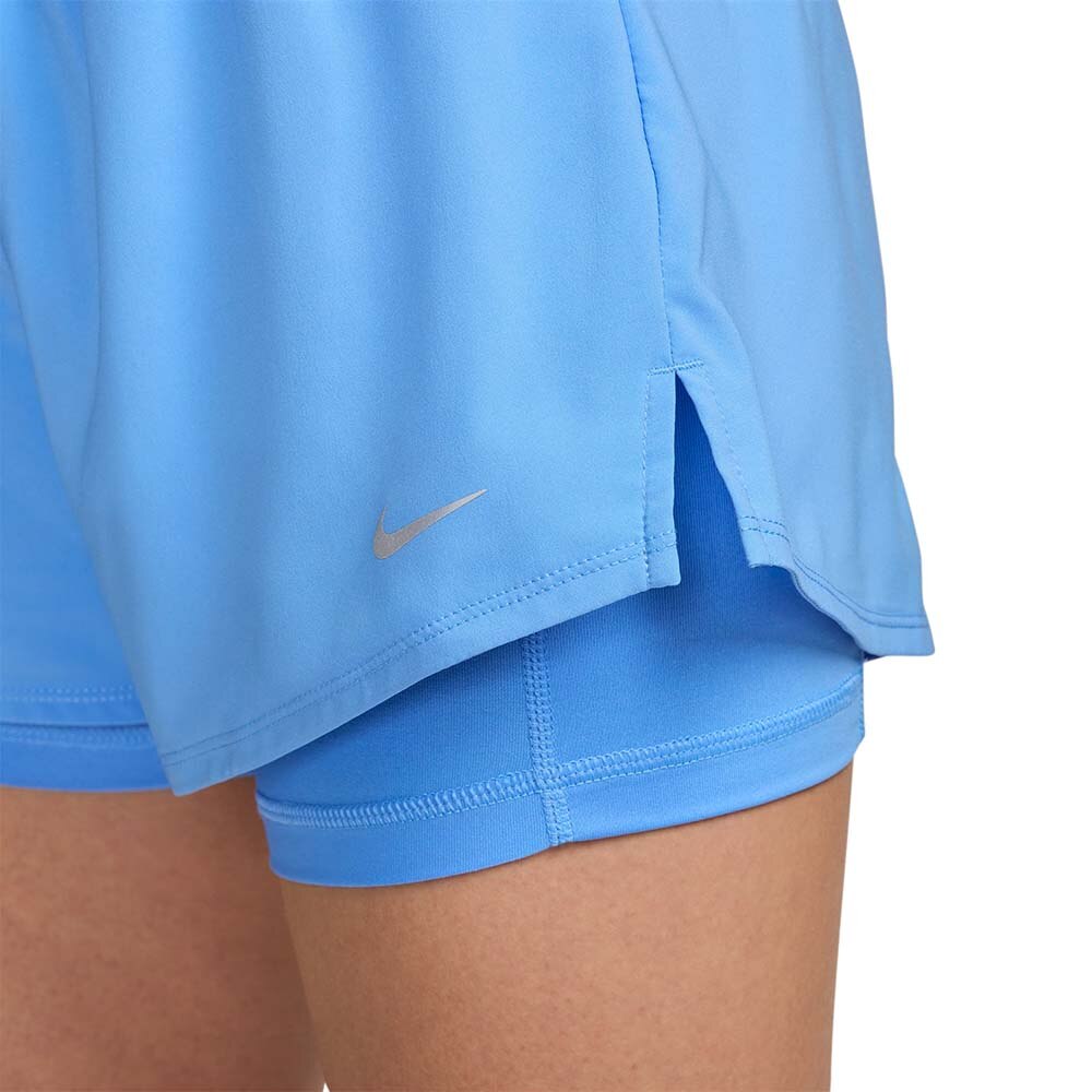 Nike Dri-Fit One Mid-Rise 3'' 2in1 Løpeshorts Dame Blå