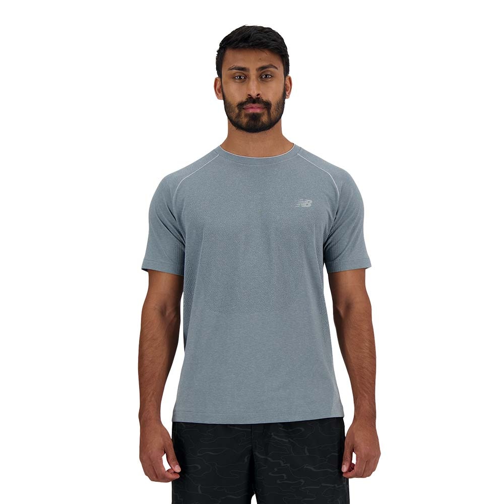 New Balance Knit Kortermet Trøye Herre Grå