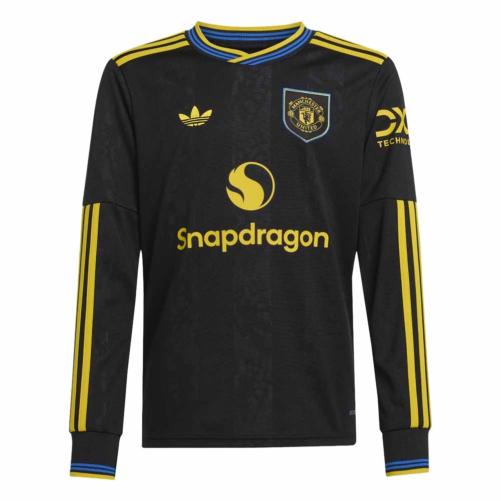 Adidas Manchester United Langermet Fotballdrakt 25/26 Barn Tredje